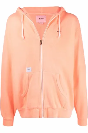 Wtaps Hoodie con logo bordado y cierre