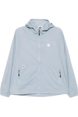 A Bathing Ape Chamarra rompevientos con logo Moonface