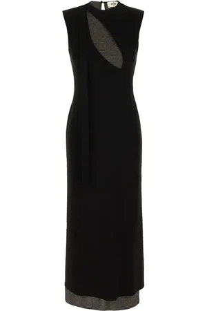 Fendi Vestido midi con aberturas