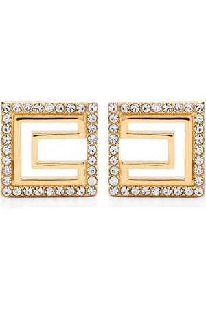 Elisabetta Franchi Aretes con detalles de strass