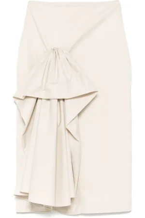 Viktor & Rolf Falda midi con volantes