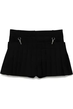 tibi Shorts Grain De Poudre Convertible plisados