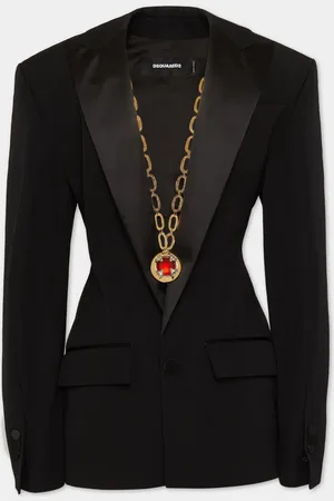 Dsquared2 Blazer con un botón y solapas de pico