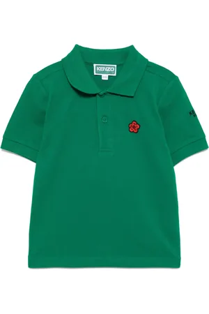 Kenzo Playera tipo polo con parche del logo