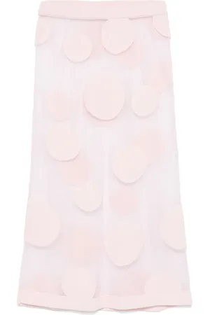 Viktor & Rolf Falda midi con estampado de lunares