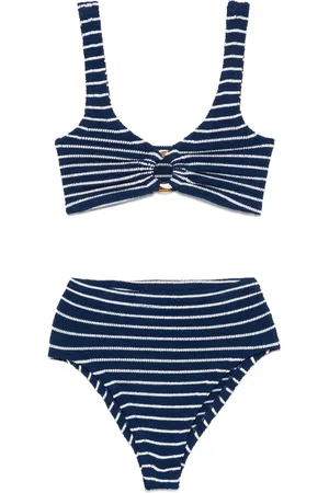 Hunza G Bikini con motivo de rayas