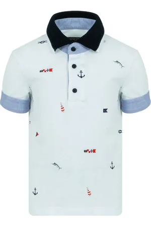 Lapin House Playera tipo polo con diseño bordado