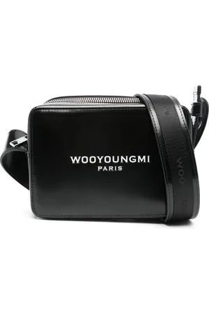 WOOYOUNGMI Mochila tipo mensajero con logo estampado