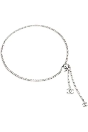 CHANEL Cinturón de cadena con logo CC 1986-1988