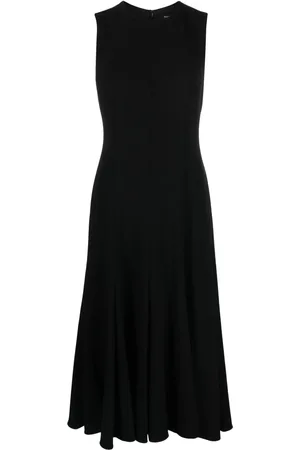 THEORY Vestido midi con diseño acampanado sin mangas