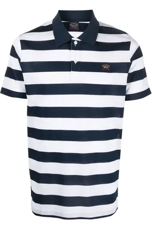 Paul & Shark Playera tipo polo con rayas estampadas