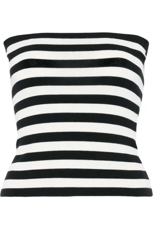 ERIC BOMPARD Top strapless a rayas