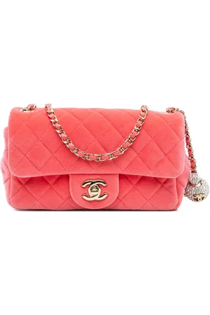 CHANEL Bolsa crossbody Mini Rectangular Velvet Pearl Crush Flap 2020