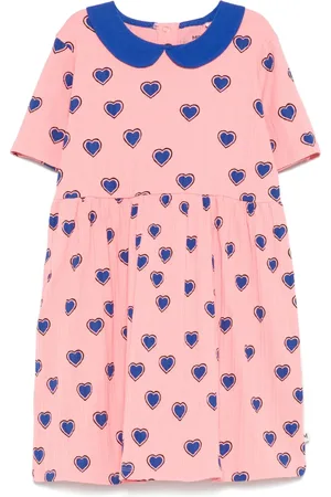 Mini Rodini Vestido Outlined Hearts