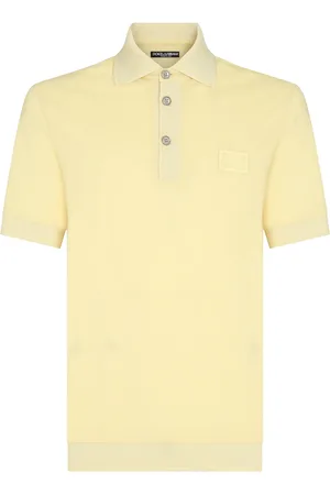 Dolce & Gabbana Playera tipo polo con parche del logo