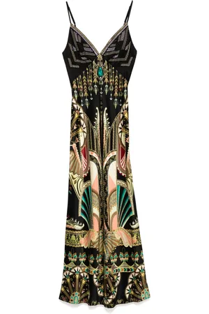 Camilla Slip dress con cuello en V