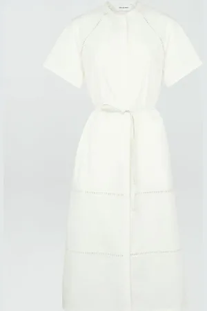 YVES SALOMON Belted midi dress