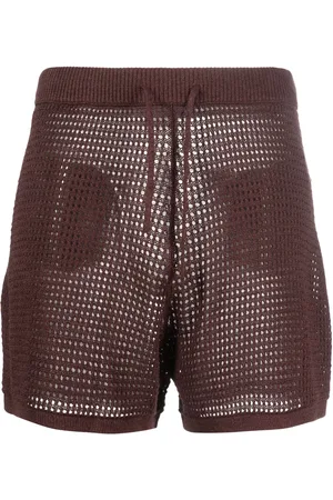 Nanushka Shorts tejido flojo con cordones