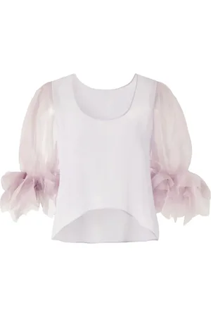 GENNY Blusa con volantes en los puños