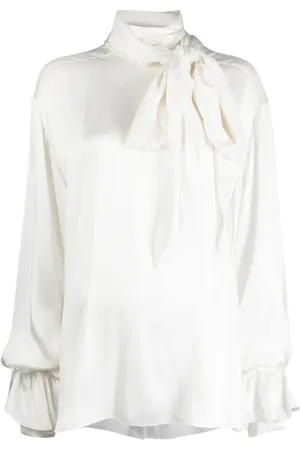 Natasha Zinko Blusa con moño en el cuello