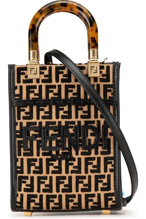 Fendi Bolsa satchel Mini Zucca Raffia Sunshine Shopper Tote 2010-2024