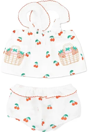 Stella McCartney Set de short y playera en lino y algodón