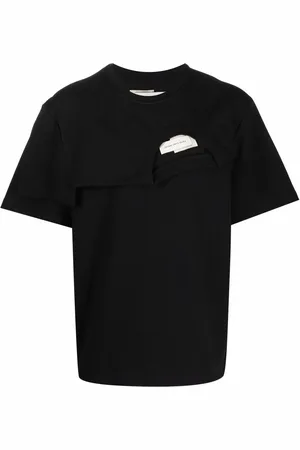 Feng Chen Wang Playera asimétrica a capas