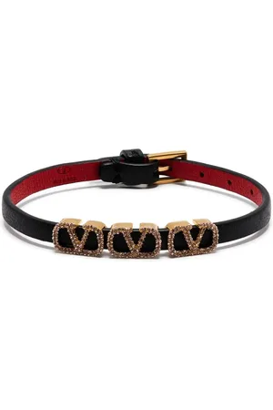 VALENTINO GARAVANI Pulsera de VLogo con cristales