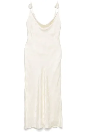 ROTATE Vestido midi de satén