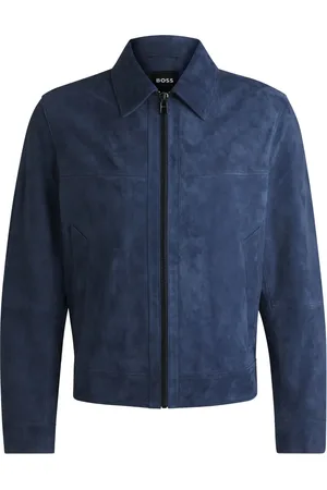 HUGO BOSS Chamarra de gamuza