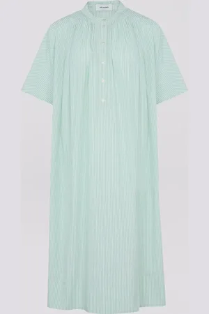 YVES SALOMON Striped midi dress