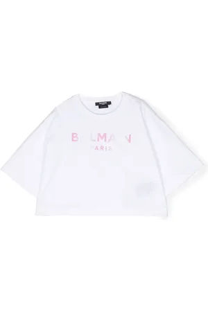 Balmain Playera corta con logo estampado