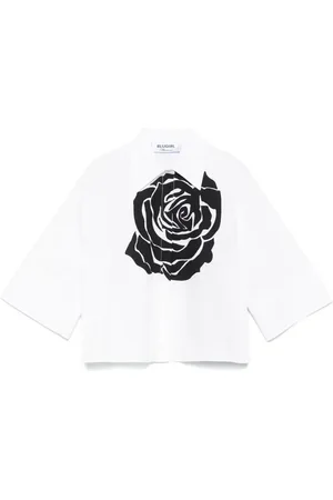 Blugirl Camisa con rosas estampadas