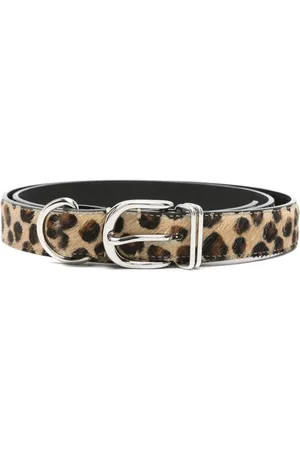 UNDERCOVER Cinturón con estampado de leopardo