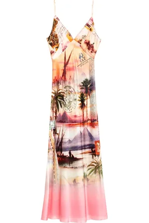 Camilla Slip dress con cuello en V