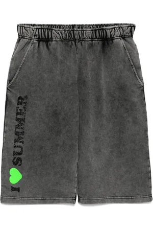 JOSHUA SANDERS Shorts con eslogan estampado