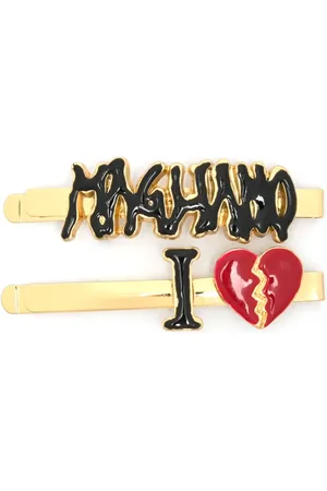 MAGLIANO Logo-appliqué hair clips (set of two)