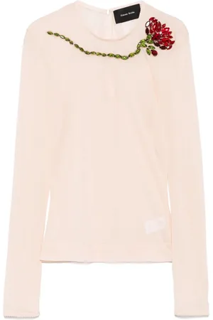 Simone Rocha Top de malla