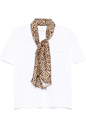 Liu Jo Playera con logo de strass