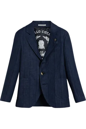 Brunello Cucinelli Blazer con motivo de rayas