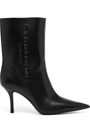 Alexander Wang Botas con logo en relieve y tacón de 85mm