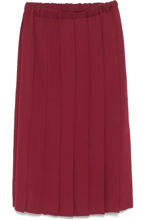 Comme des Garçons Falda midi con diseño plisado
