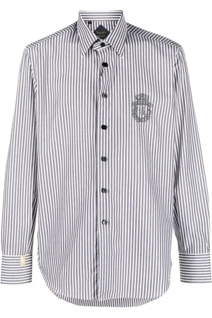 BILLIONAIRE Camisa Silver Cut con detalle de rayas