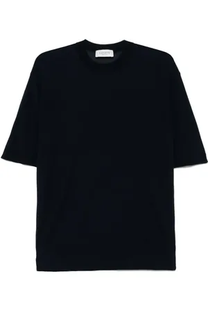 LANEUS Playera tejida con cuello redondo