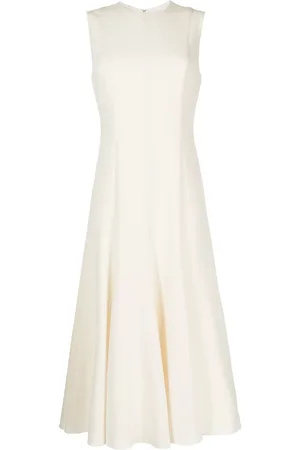 THEORY Vestido midi con diseño acampanado sin mangas