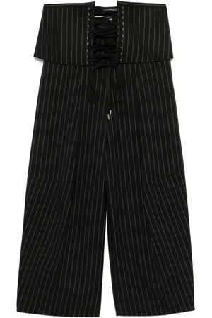 Jean Paul Gaultier Pantalones con motivo de rayas diplomáticas