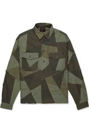JOHN ELLIOTT Camisa con diseño patchwork