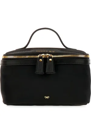 Anya Hindmarch Cosmetiquera con placa del logo