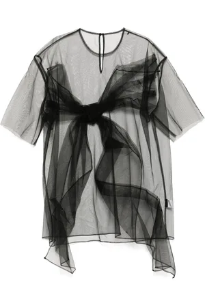 JNBY Playera oversize con detalle de moño