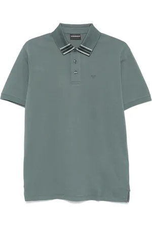 Emporio Armani Playera tipo polo con logo bordado